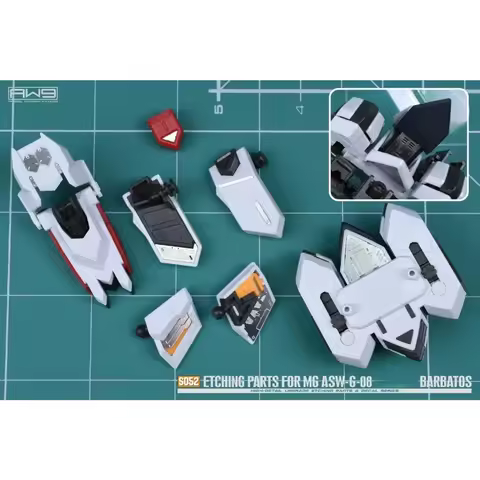 MADWORKS S052 Etching Parts Decal for MG ASW-G-08 Barbatos Model Action Figures Details Building Too