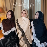 (BYING) The Lace Viscose Shawl | Pioneer lace modal viscose | Elegant modesty