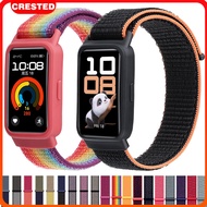 TPU Case Strap for Huawei Band 10 9 8 7 Nylon Loop Screen Protector Cover Bracelet for Smart Watch H