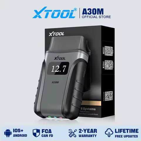XTOOL Anyscan A30M Bluetooth OBD2 Scanner Car Diagnostic Tools 26+ Reset Service Code Reader CANFD P