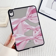 Casing Hard Frosted Matte Bow And Flower Pattern Case Compatible with Apple IPad Mini 2 3 4 5 6 7 8 9 10 Air2 Air3 Air4 Air5 10.9" IPad10.2" Pro11 2020 2021 2022 Cover