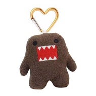 Cute Domo Kun Mascot Heart Clip Plush Keychain Keyring Bag Keyholder Pendant Toy Doll Gifts 9cm