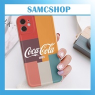 Iphone case printed with Co.ca.co.la C33 image with square edges protects ip camera 7plus/8plus/x/xs