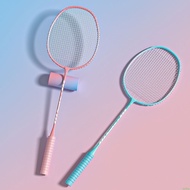 Badminton Racket Double Racket Set Foam Handle Badminton Racket Professional Hard-resistant Iron Alloy Badminton Racket ⚡Spring