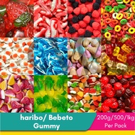 Halal Viral Gummy Assorted Flavors Bebeto Jellopy Haribo 200g 500g 1kg