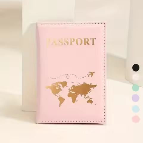 Cute PU Passport Holder Ticket Passport Covers Couple Travel Passport Protective Cover ID Credit Car