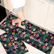 Imported PVC kitchen mat - 2-in-1 anti-slip foot mat (120x45 & 75x45cm)