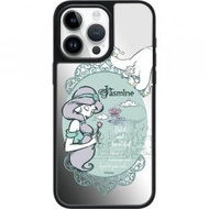 THE HOOD - 迪士尼公主茉莉公主 iPhone 15/14/13/12/SE/Pro/Pro Max 鏡面保護殼 升級版-5220