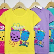 "TTO.11Au22q" Bubble/boba Girls T-Shirt 2_10 Years