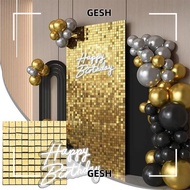 GESH Sequin Panel Wall Decor, Wedding Glitter Square Sequin Backdrop, Baby Shower Birthday Decoratio
