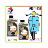 Dầu nhớt xe GA TOTAL 0.8L lít HI-PERF 4T SCOOTER 10W30 4T 500 SL MB