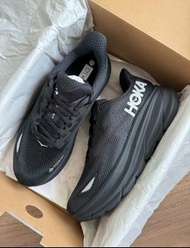 🎉全新有盒HOKA ONE ONE Clifton 9 舒適運動耐磨 低幫跑步鞋 男款 黑色