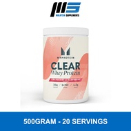 Myprotein Clear Whey Protein (500g) - Muscle Recovery, Whey Protein Hydrolysate, Vegetarians