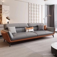 Business Modern Company Genuine Leather Office Reception Office Combination Sofa Sofa Coffee Table M