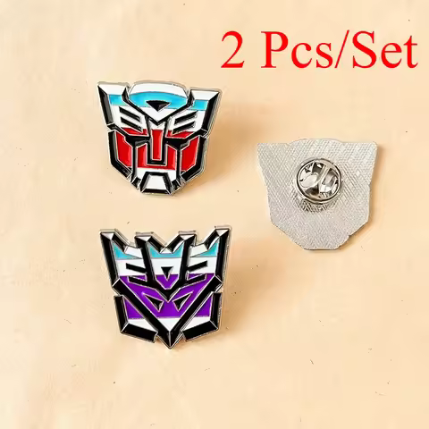 1 Set Transformers Prime Anime Metal Pin Alloy Brooch Japanese Cartoon Gift Optimus Robot Megatron C