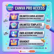 Canva Pro Premium Upgrade (Own Account) - Unlimited Templates & Brandkit | Fast Delivery