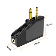 Đầu Cắm 35mm Bluetooth 53 Adapter One to Two Converter Audio Converter Máy Bay Hàng Không Thiết Bị Â