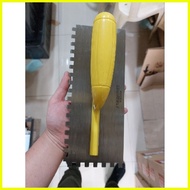 ◩ ☍ ▧ Creston Plastering Trowel With Teeth , PVC Handle (Palitada)