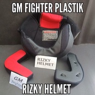Busa helm Custom GM Fighter kancing Plastik Busa Helm GM Fighter
