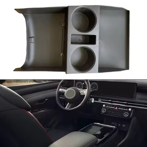 Car Armrest Under Storage Box Central Control Organizer Holder Tray Car Stowing For Hyundai Tucson N
