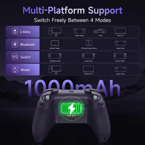 EasySMX X05 Pro Bluetooth Gamepad Controller Compatible with PC/Phone/Switch/TV/Steam, Dual Rumble M