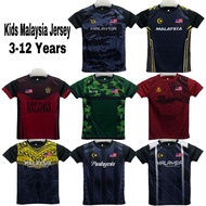 Jersi Malaysia Kanak-Kanak Lelaki Jersey Budak Malaysia Kids Sportswear Baju Budak T Shirt Kanak2 3-12 Tahun