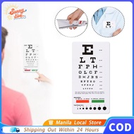 Snellen Chart Eye Chart Visual Testing Pocket Eye Chart Standard Vision Comparison Table No Fading S