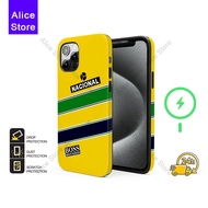 Ayrton Senna helmet Formula On Phone Case for iPhone 17 Pro Max / iPhone 16 Pro Max / 15 / 14 / 13 P
