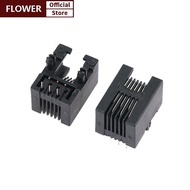 FOF 10PCS RJ11 4P4C/6P6C/6P4C Female PCB Telephone Socket Connector FOO