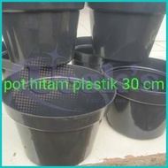 1 Lusin Pot Plastik Hitam 30 / Pot Bunga Pot Bibit Pot Benih Pot