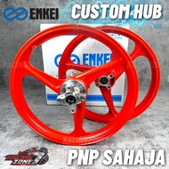 YAMAHA Y15ZR Y16 LC135 V8 3 Batang Oren Custom Sport rim/ Custom Hub 3 Batang oren Y15/