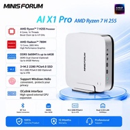 MINISFORUM AI X1 Pro AMD Ryzen 7 H 255 Mini Pc OCulink Fingerprint unlock DDR5 Windows Office/Gaming