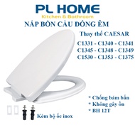 Nắp bồn cầu đóng êm phù hợp  bồn cầu CAESAR CD1330 CD1331 CD1340 CD1341 CD1345 CD1348 CD1349 CD1530