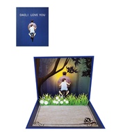 mochocho DIY Birthday Card for Dad Exquisite Greeting Card for Fathers Day Creative G