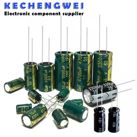 10V 16V 25V 35V 50V 400V High Frequency Low Aluminum Capacitor 100UF 220UF 330UF 470UF 680UF 1000UF 