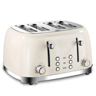 6 Gears Electric Breakfast Retro Burger Bun Toaster Machine Automatic 4 Slicer Bread Toaster