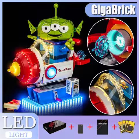 Premium DIY Led Light Kit For Lego 43307 Alien with Pizza Planet Rocket Ride (Only Led Light) Bright