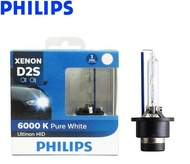 Philips Original D2S Ultinon HID 6000K Bright White Light Bulb