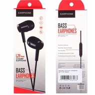 🌟EXTRA BASS🌟 EARPHONE L29/D21 CHAMP IN-EAR EARPHONE  DYNAMIC AESTHETIC WITH PACKING