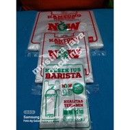 Transparent Clear plastic bag NOW BARISTA JUICE plastic HD material NOW size no. 10