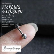 Barbell spike piercing, titanium spike piercing earrings, titanium spike piercing barbell.- price pe