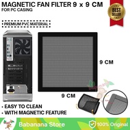 Magnetic Pc Fan Dust Filter 9X9Cm Magnetic Desktop Casing