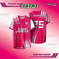 2026 New Design Malaysia Futsal Football Jersey Custom Name Baju T Shirt Lelaki Microfiber Sports Un