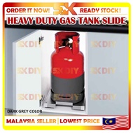 HEAVY DUTY Soft Close Gas Tank Holder Kitchen Cabinet Gas Cylinder roller Slide / Gas Tank Roller Pull Out Slide