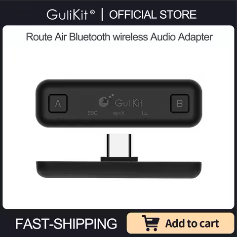 GuliKit NS07 Route Air Bluetooth Wireless Audio Adapter NS07 Pro Type-C Transmitter for Nintendo Swi