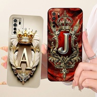 For Huawei Nova 7 SE Casing CDY-NX9B CDY-AN20 Fashion Initial Letters Crown Soft Silicone Cover For 