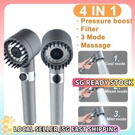 [SG Ready Stock] High-Pressure Shower Head 3 Modes High Pressure Handheld Shower Head SPA Nozzle 花洒