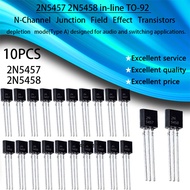 10PCS 2N5457 2N5758 5457 5458 In-line TO-92 low-level audio amplifier and switching transistor New