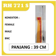 Rat tail antenna RH 771 S, 771S RH771S D Diamond Long Dualband male female bnc ht baofeng china
