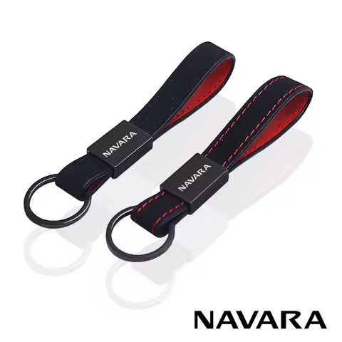 for Nissan navara np300 at32 rhd pro-4x n-trek car key chain leather keychain Car Accessories